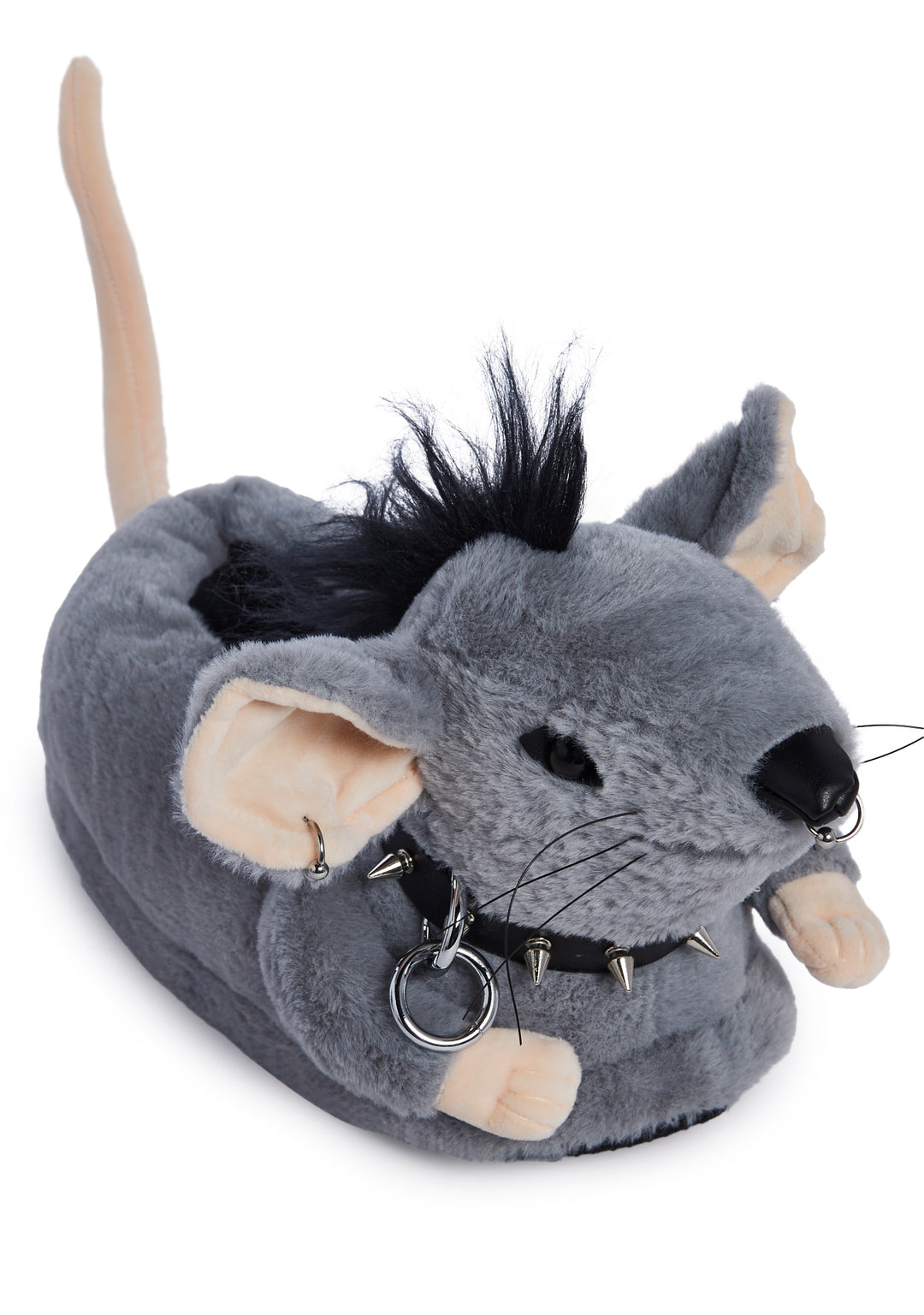 Punk Rat Slippers - Gray - Image 2
