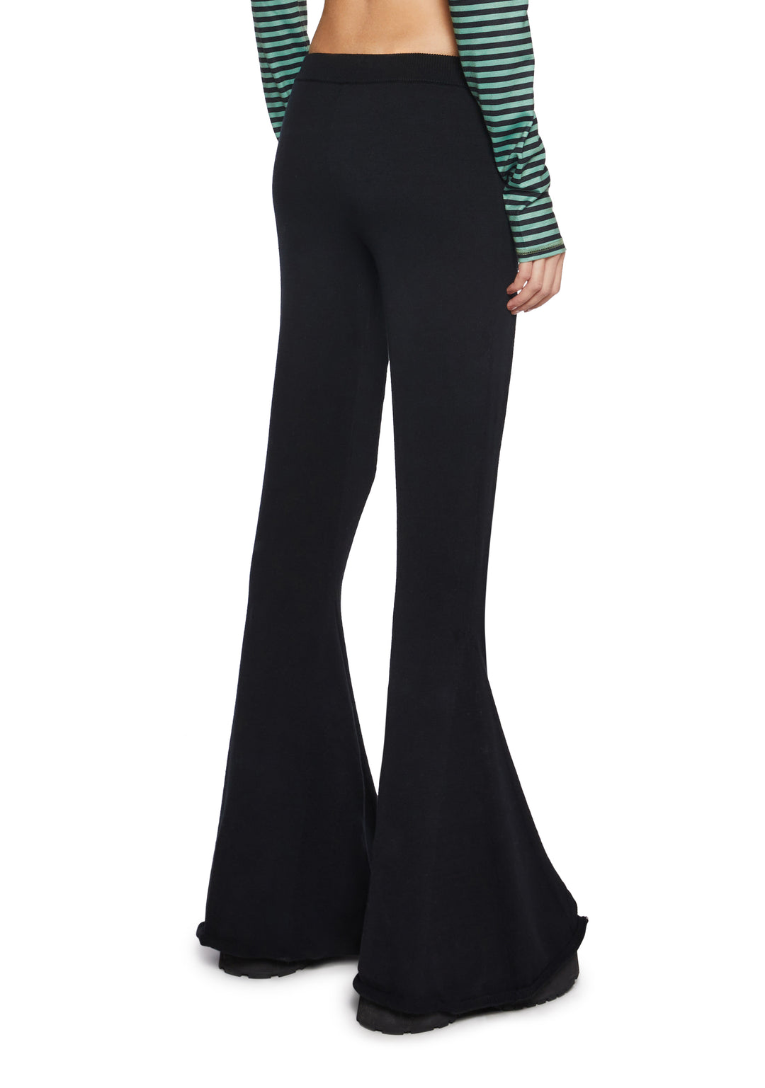 Current Mood Knit Flare Pants-Black - Image 4