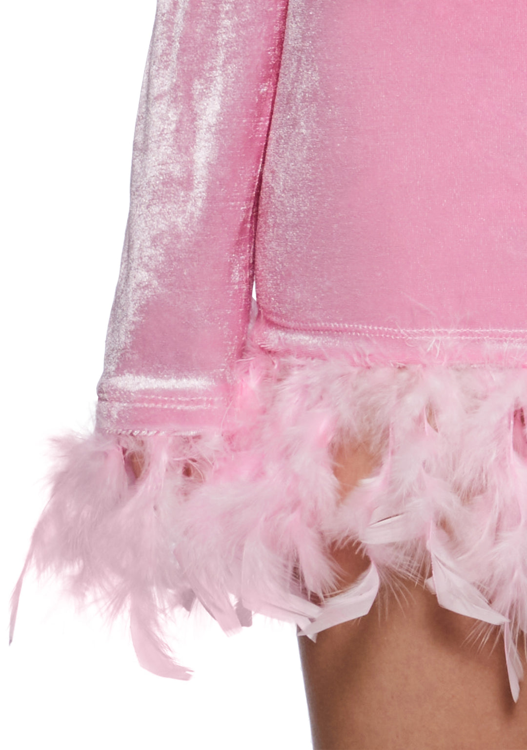 Sugar Thrillz Velour Corset Top- Pink - Image 5