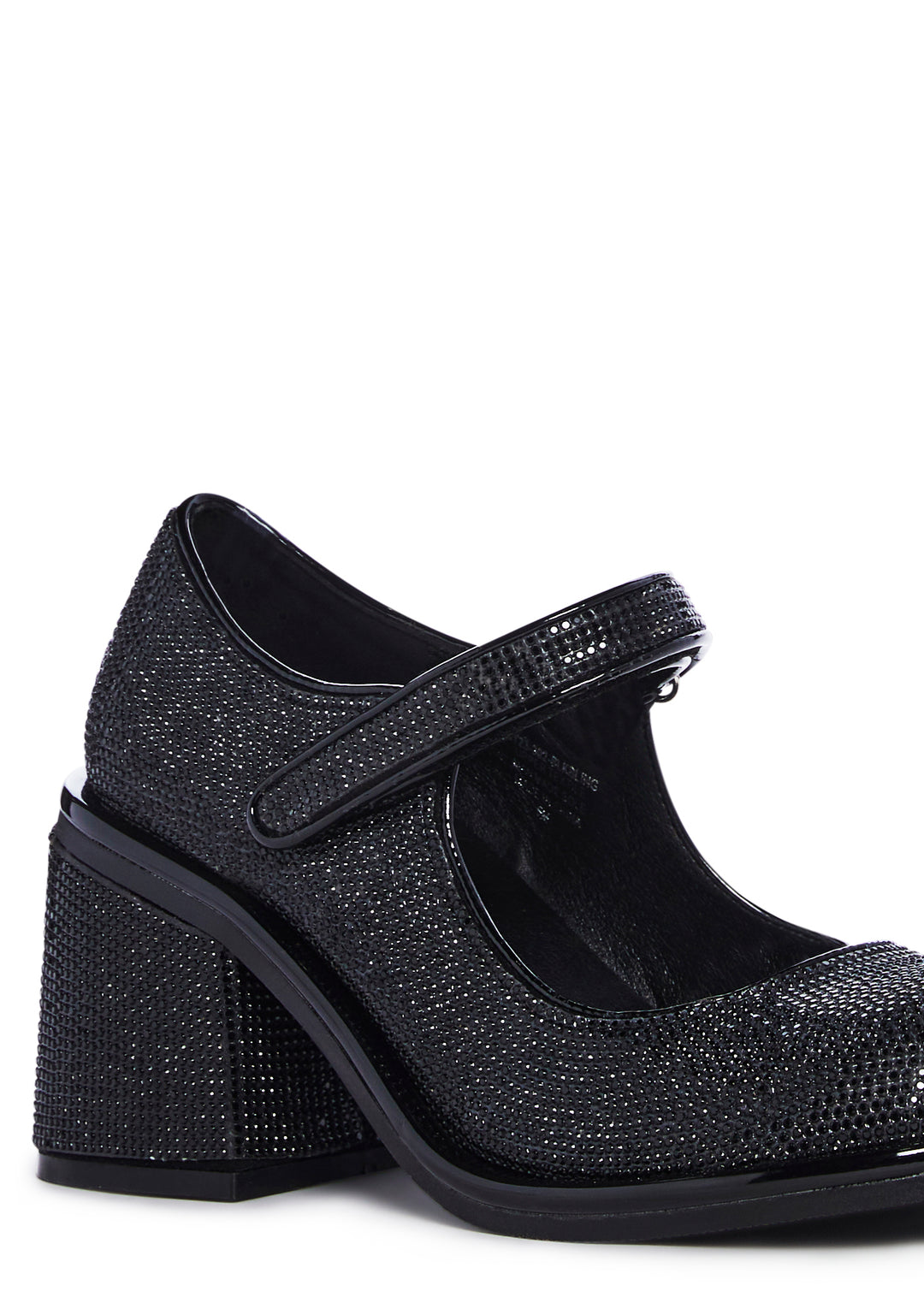 Sugar Thrillz Rhinestone Mary Janes - Black - Image 2