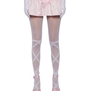 Sugar Thrillz Satin marabou Mini Skirt - Pink