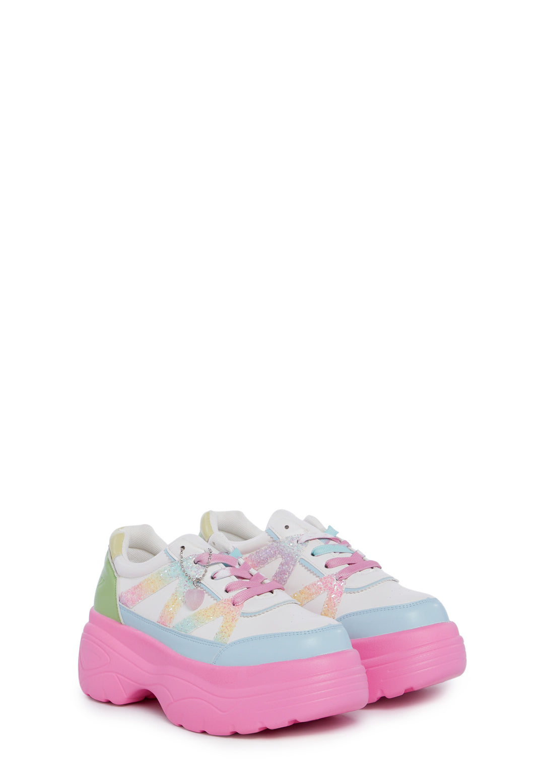 Koi Footwear Chunky Platform Sneakers- Pink - Image 3