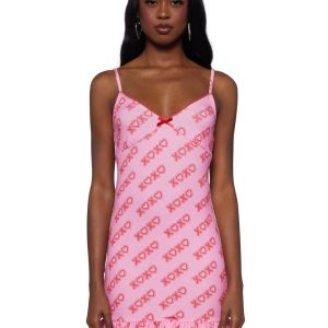 Sugar Thrillz Jersey Mini Dress- Pink