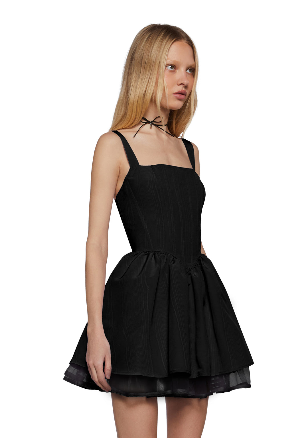 Sugar Thrillz Taffeta Corset Dress - Black - Image 3