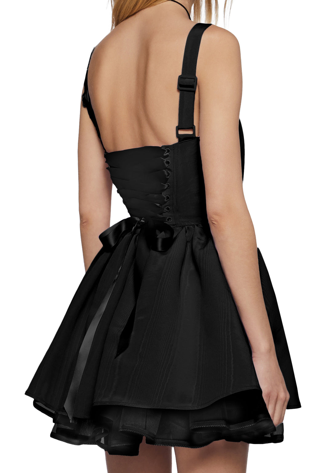Sugar Thrillz Taffeta Corset Dress - Black - Image 5