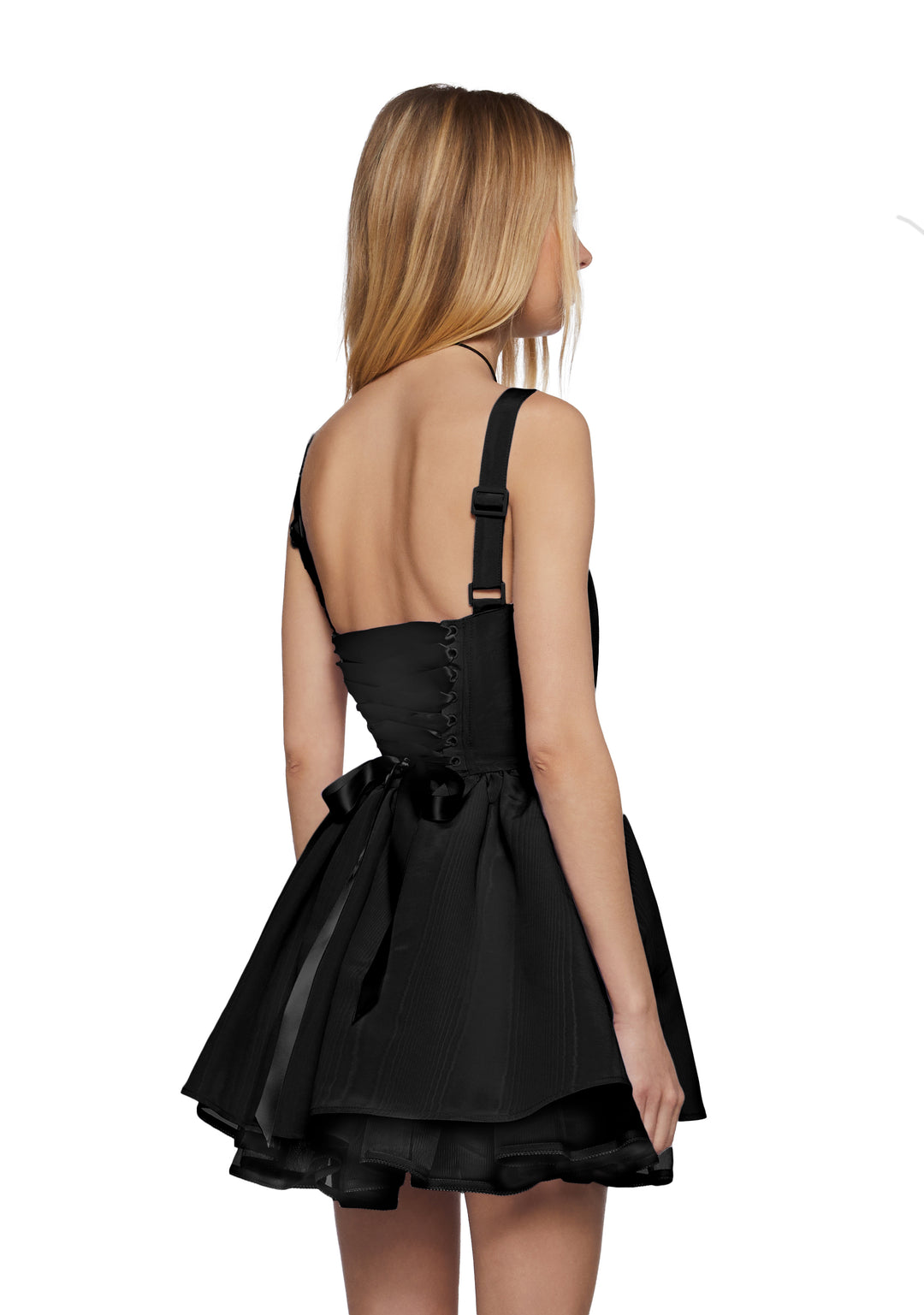 Sugar Thrillz Taffeta Corset Dress - Black - Image 4