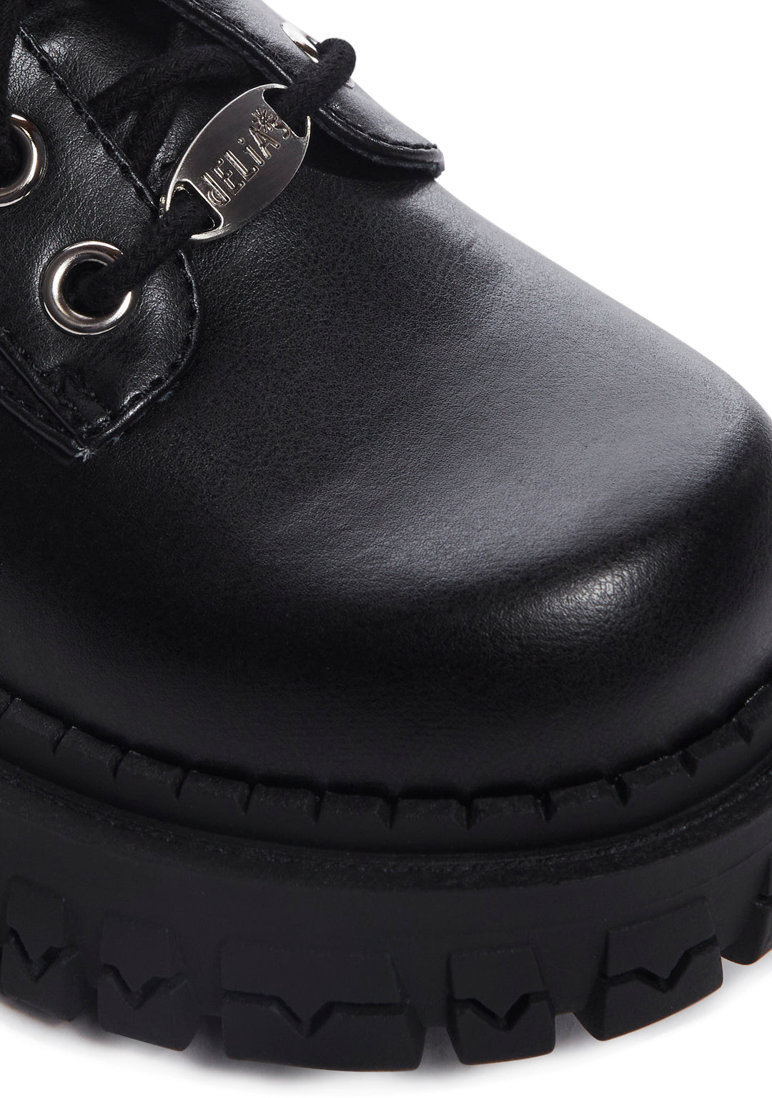 Delia's by Dolls Kill Platform Vegan Leather Oxfords - Black - Image 2