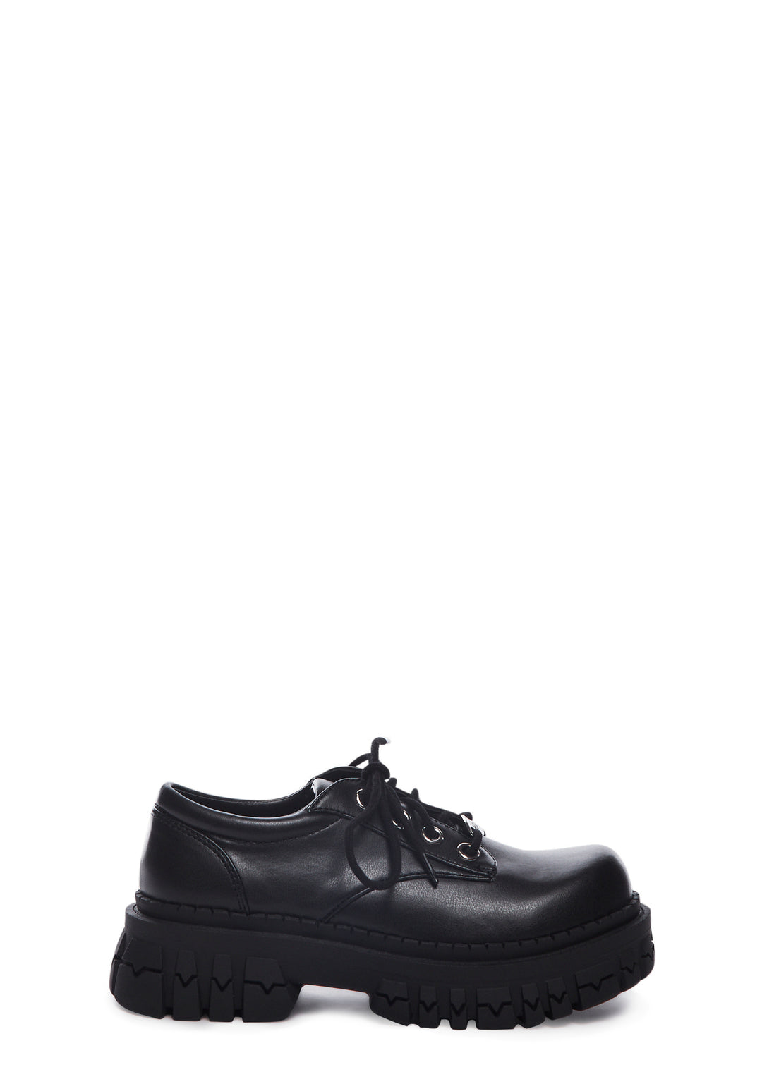 Delia's by Dolls Kill Platform Vegan Leather Oxfords - Black