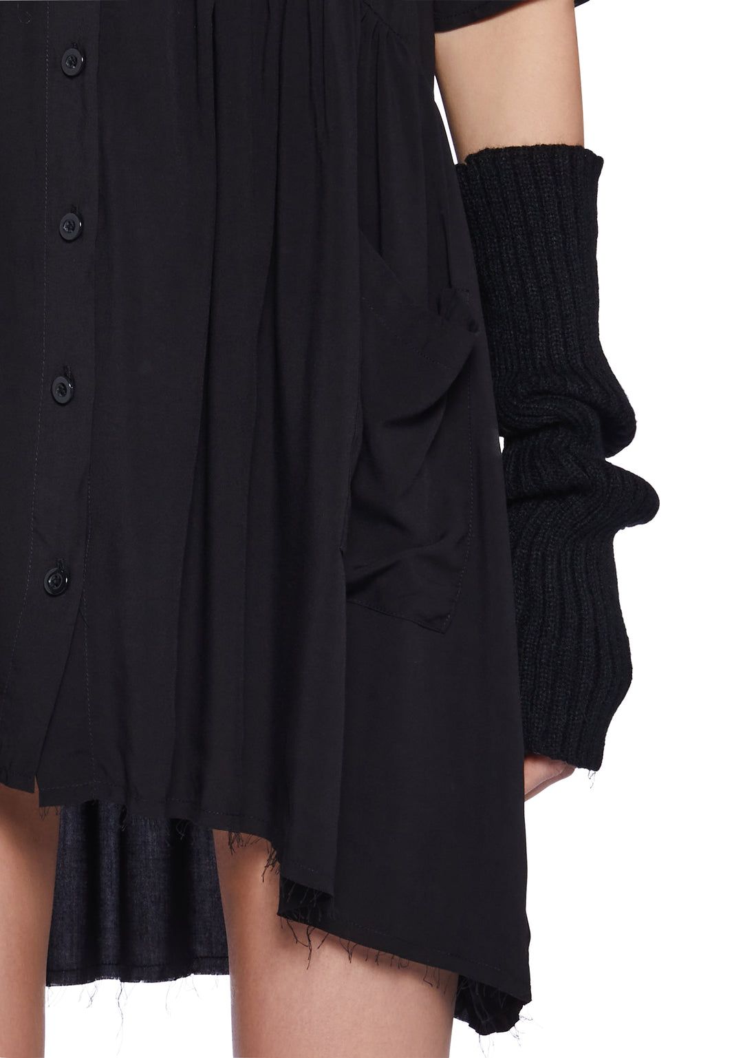 Current Mood Mini Babydoll Dress - Black - Image 5