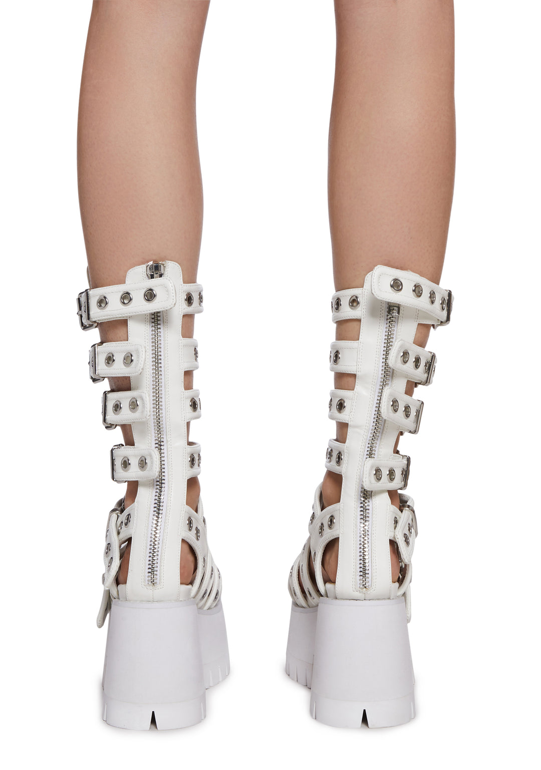 Current Mood Gladiator Platform Sandals - White - Image 4