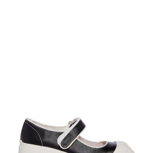 Sugar Thrillz Vegan Leather Platform Mary Janes School Prep - Black