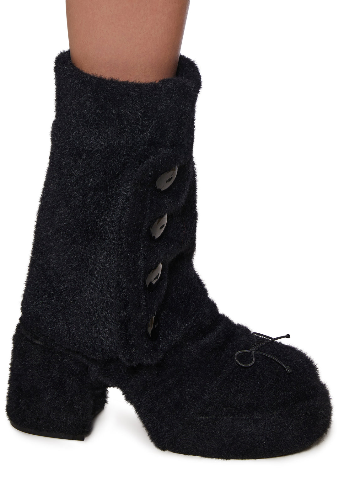 Womens Shoes Mohair Mary Janes With Leg Warmers Sugar Thrillz - Black - Image 6