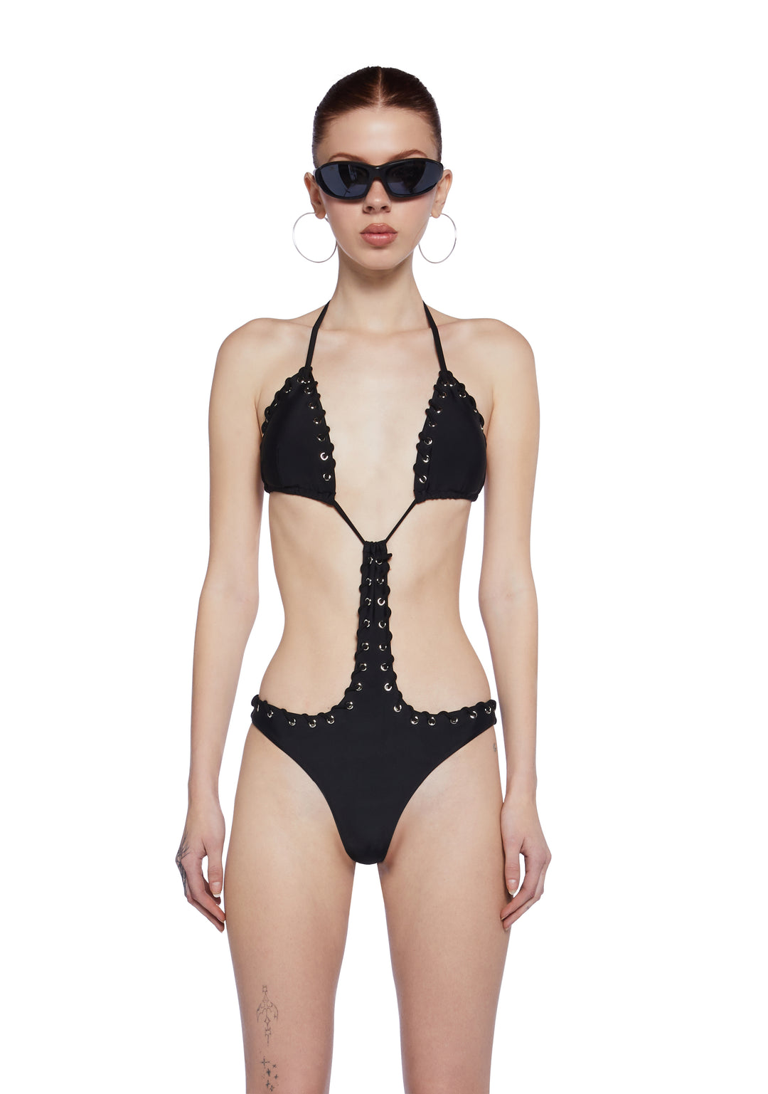 Generation Kiss Monokini With Pleated Micro Mini Skirt - Black - Image 6