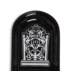 Dolls Home Goth Halloween Tombstone Ashtray Trinket Dish - Black
