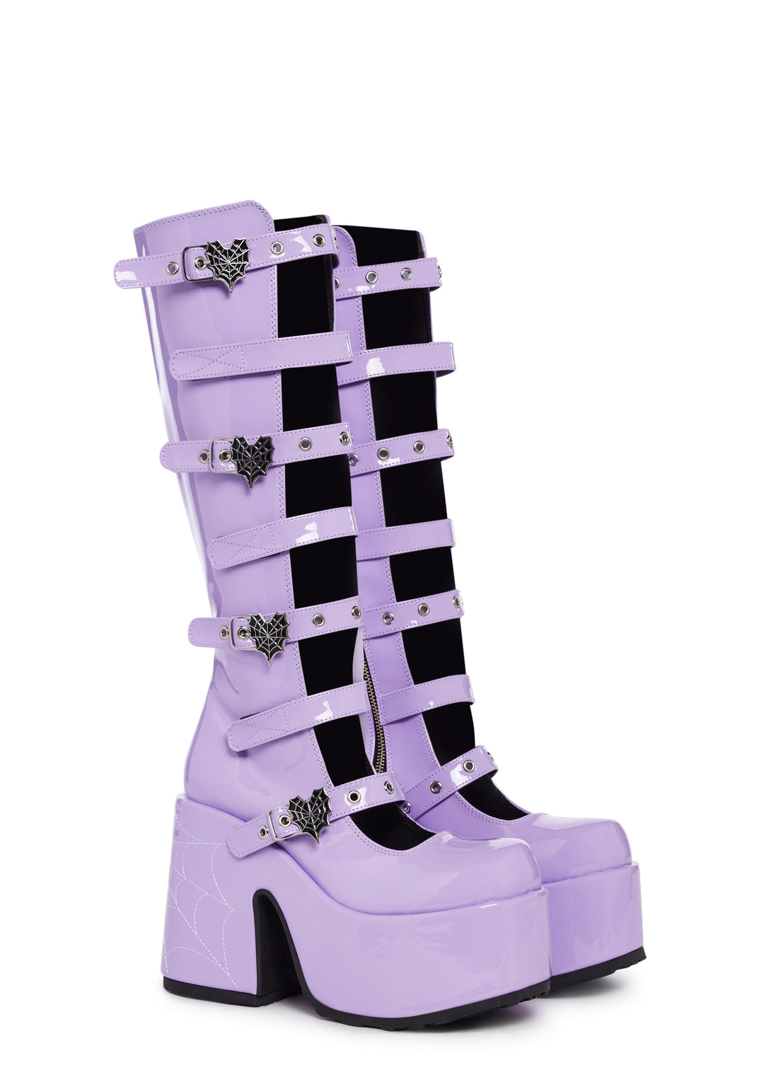 Camel-223 Platform Glow In The Dark Knee High Boots - Image 3