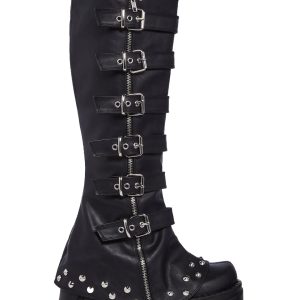 Stomp-223 Platform Knee High Boots