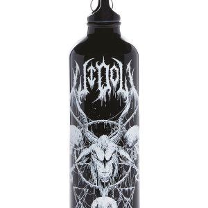 Widow Goth Pentagram Metal Water Bottle - Black