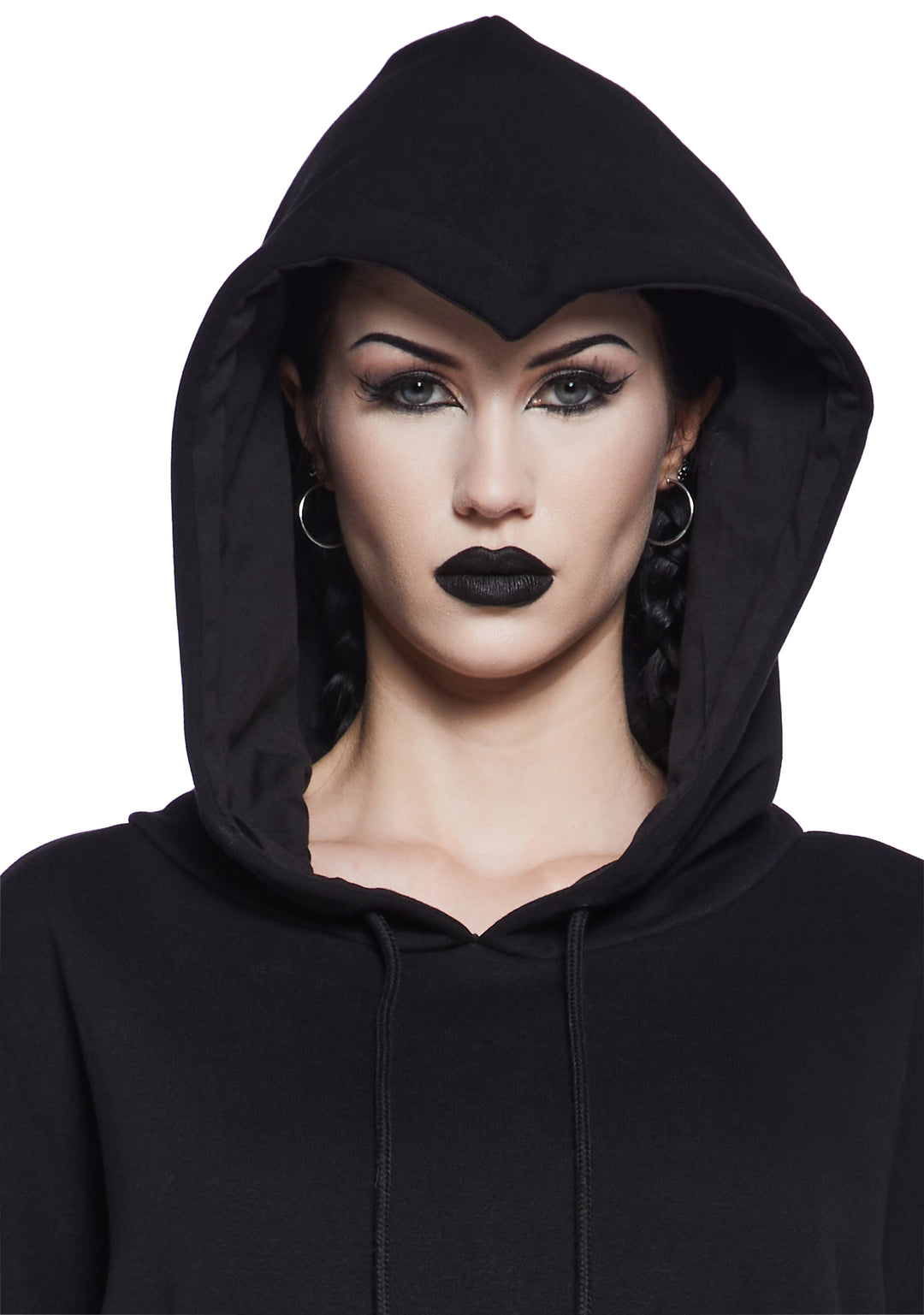 Trickz N' Treatz Oversized Batwing Pullover Hoodie - Black - Image 5