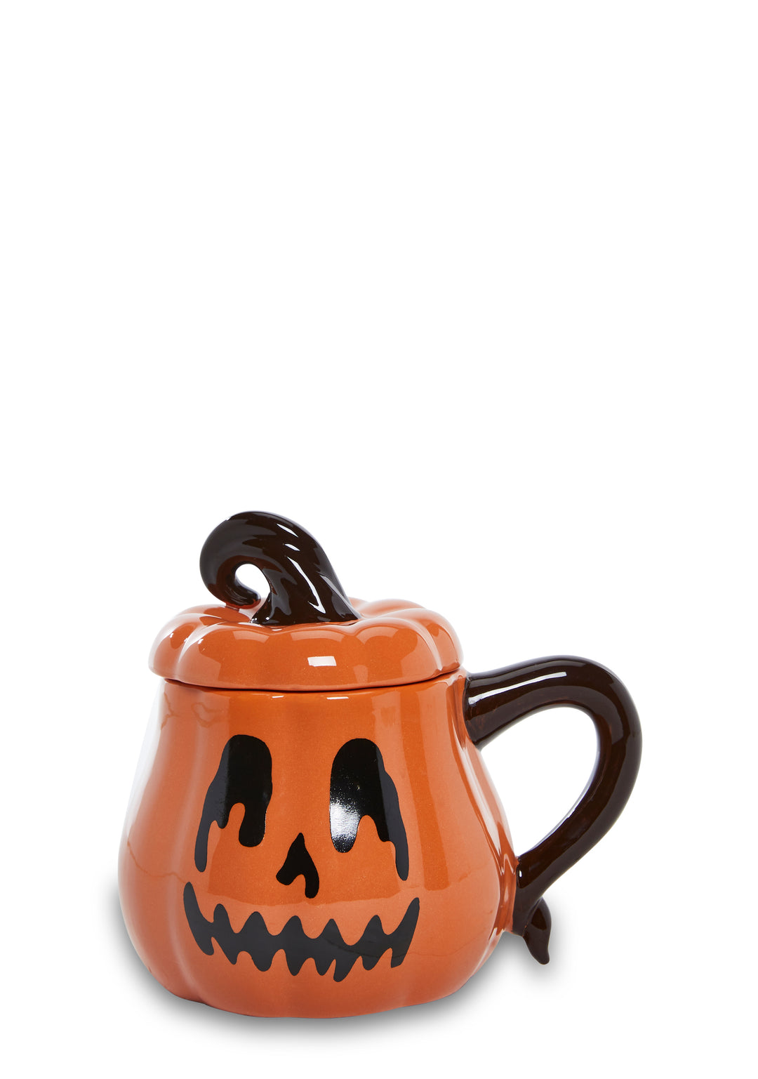 Dolls Home Halloween Pumpkin Jack-O-Lantern Ceramic Mug - Orange