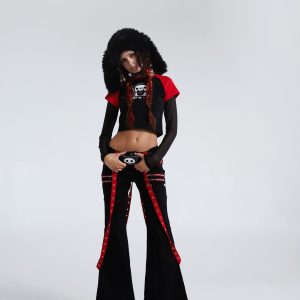 Generation Kiss Low Rise Skinny Flared Cargo Jeans - Blue