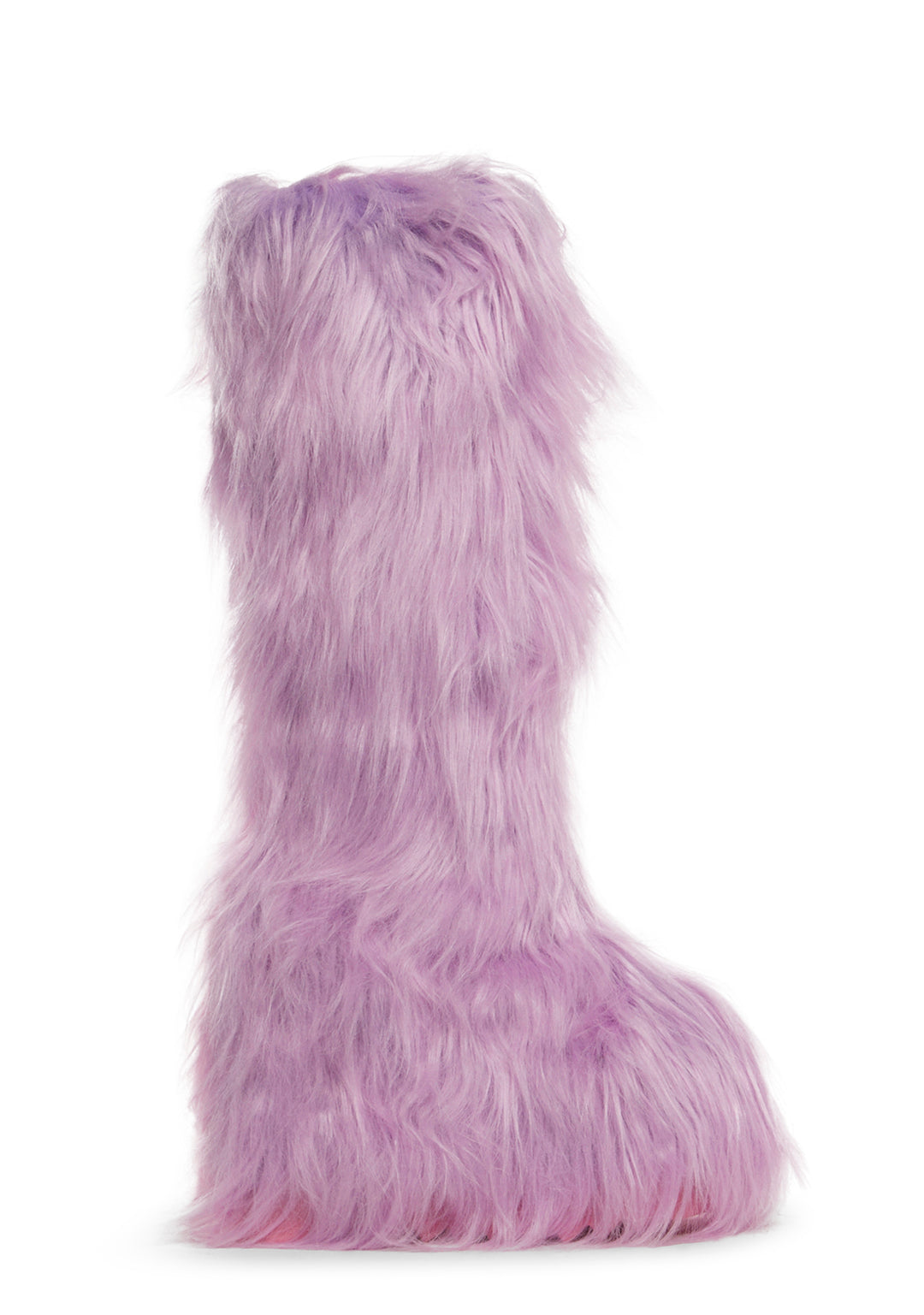 Club Exx Two Tone Faux Fur Knee High Boots - Multi - Image 3