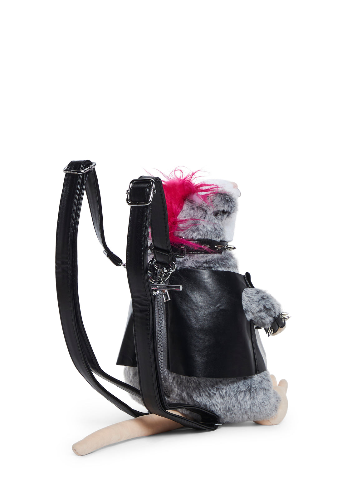 Current Mood Plush Punk Rock Possum Backpack - Multi - Image 4