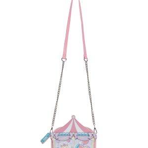 Sugar Thrillz Circus Tent Bag With Cat Bear Clown Graphics - Multi