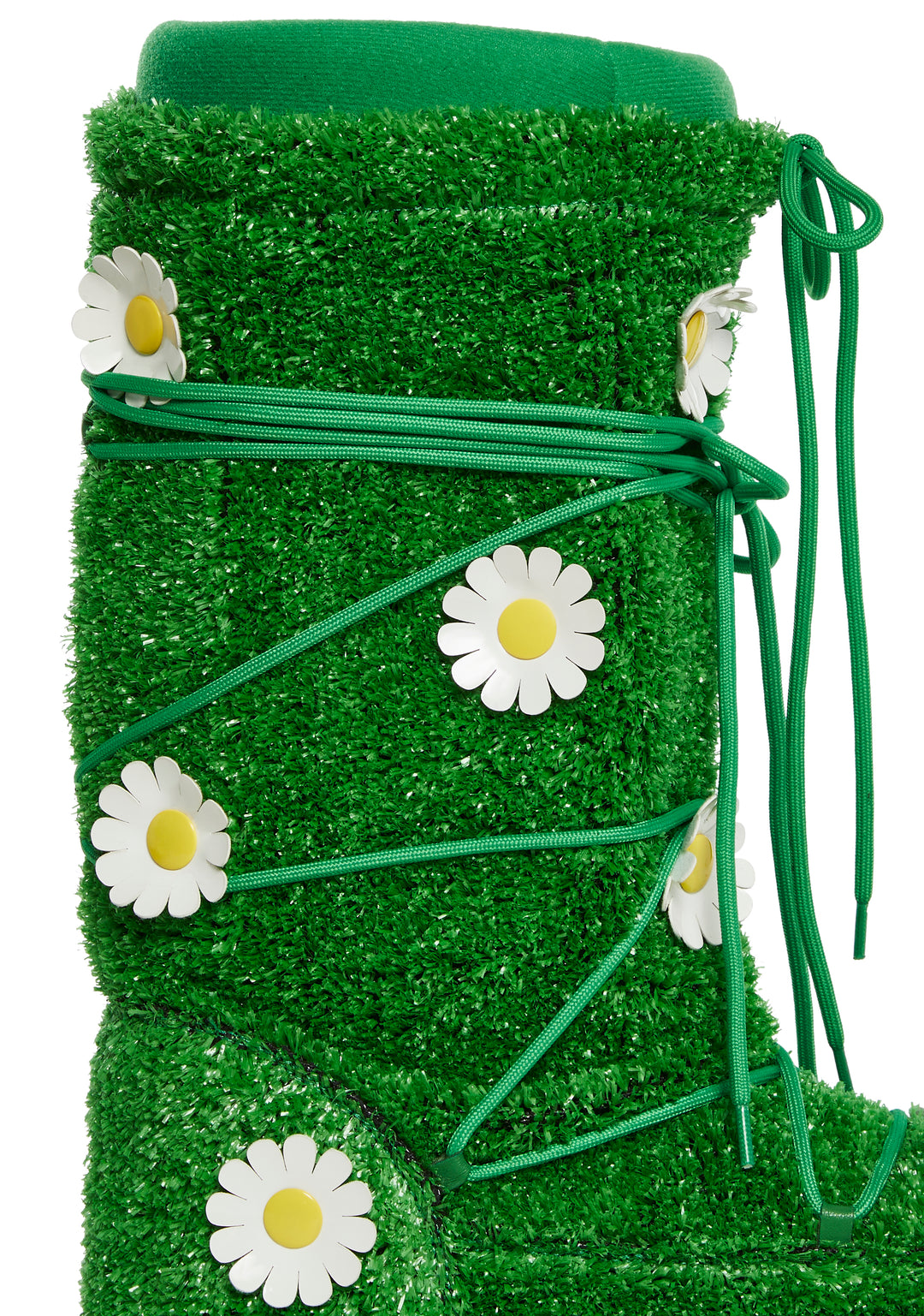 Womens Turf Snow Boots With Daisies Current Mood - Green - Image 2