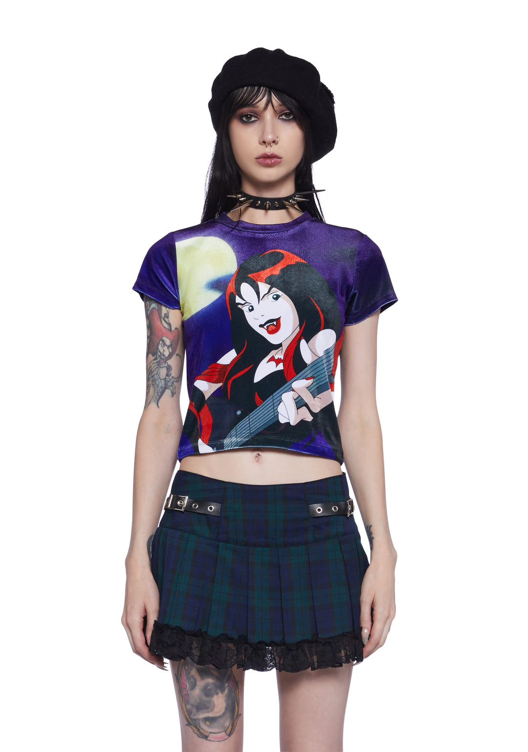 Dolls Kill x Scooby Doo Thorn Hex Girls Baby Velvet Tee - Multi
