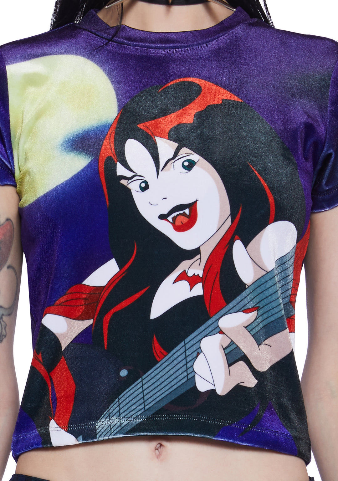 Dolls Kill x Scooby Doo Thorn Hex Girls Baby Velvet Tee - Multi - Image 5