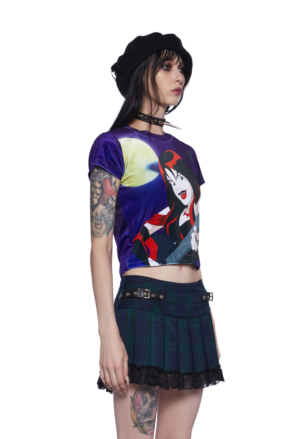 Dolls Kill x Scooby Doo Thorn Hex Girls Baby Velvet Tee - Multi - Image 3