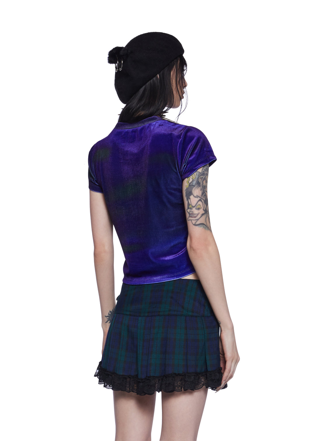 Dolls Kill x Scooby Doo Thorn Hex Girls Baby Velvet Tee - Multi - Image 4