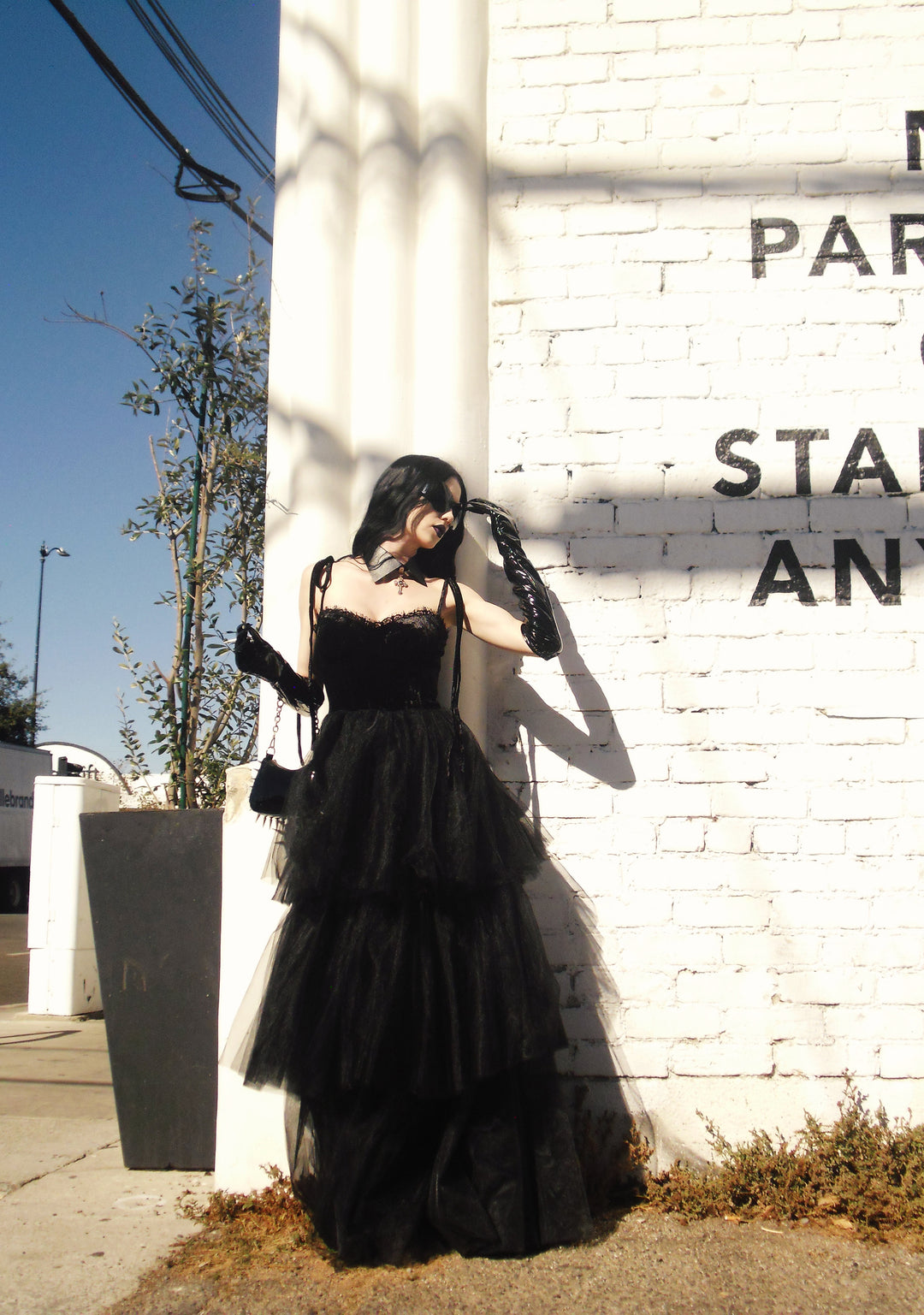 Widow Velvet Corset And Tulle Skirt Ballgown Vampire - Black - Image 7