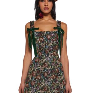 Floral Jacquard Mini Dress Current Mood - Multi