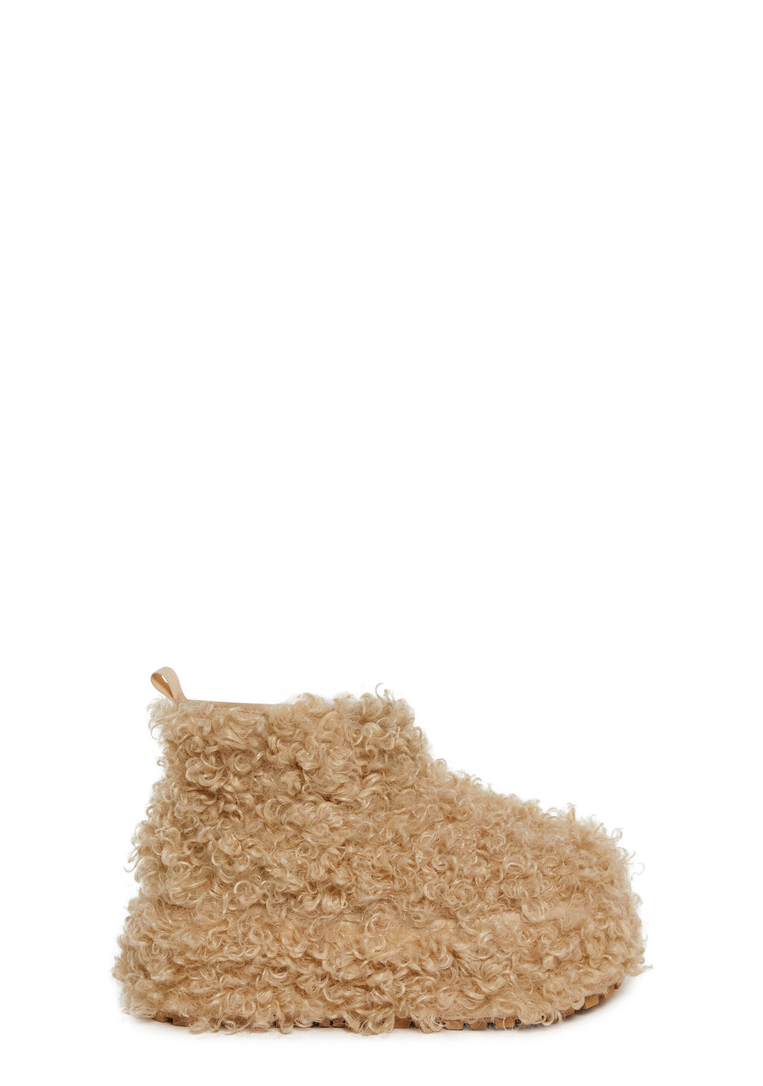 Sherpa Ankle Booties Sugar Thrillz - Off White
