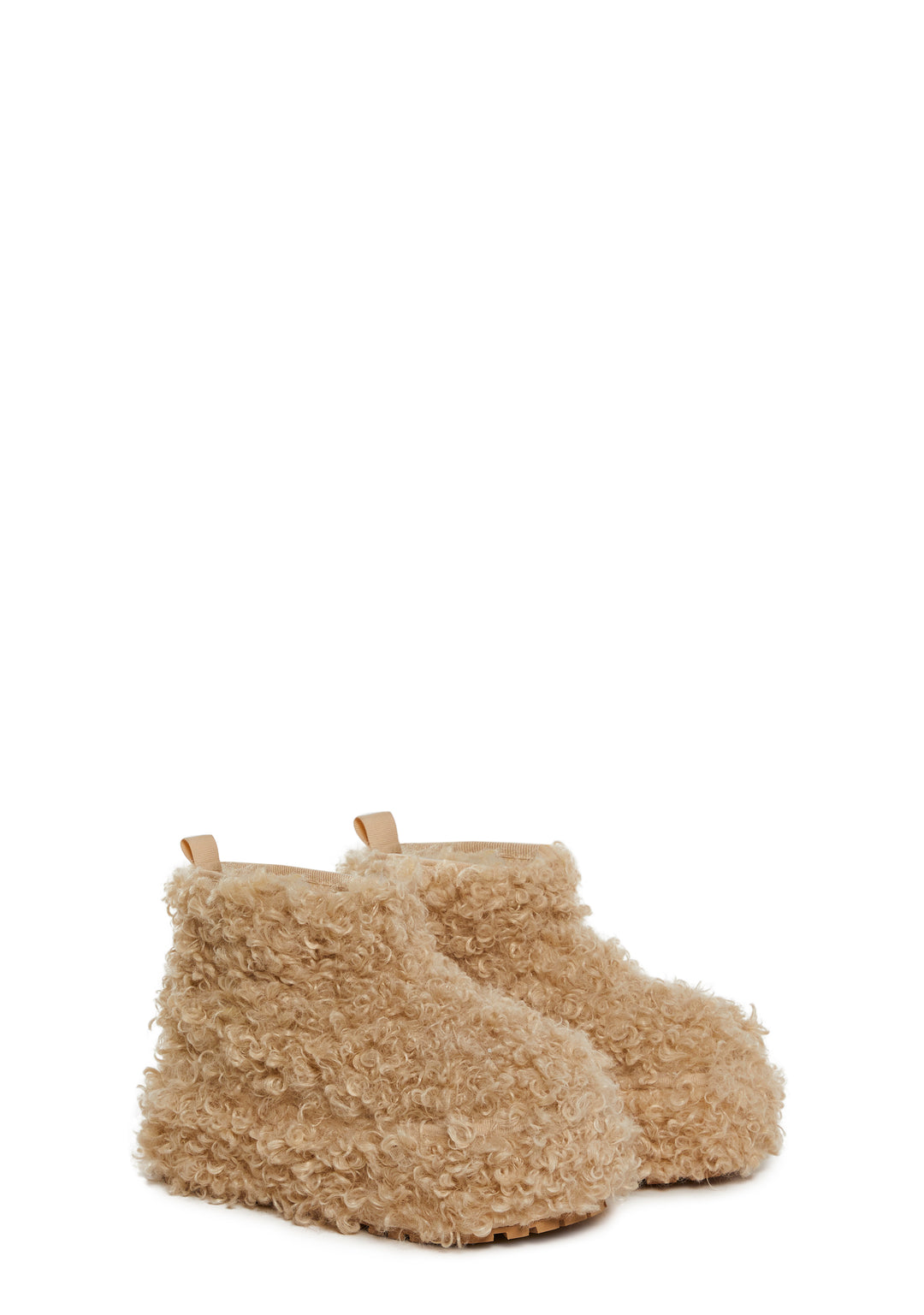 Sherpa Ankle Booties Sugar Thrillz - Off White - Image 3