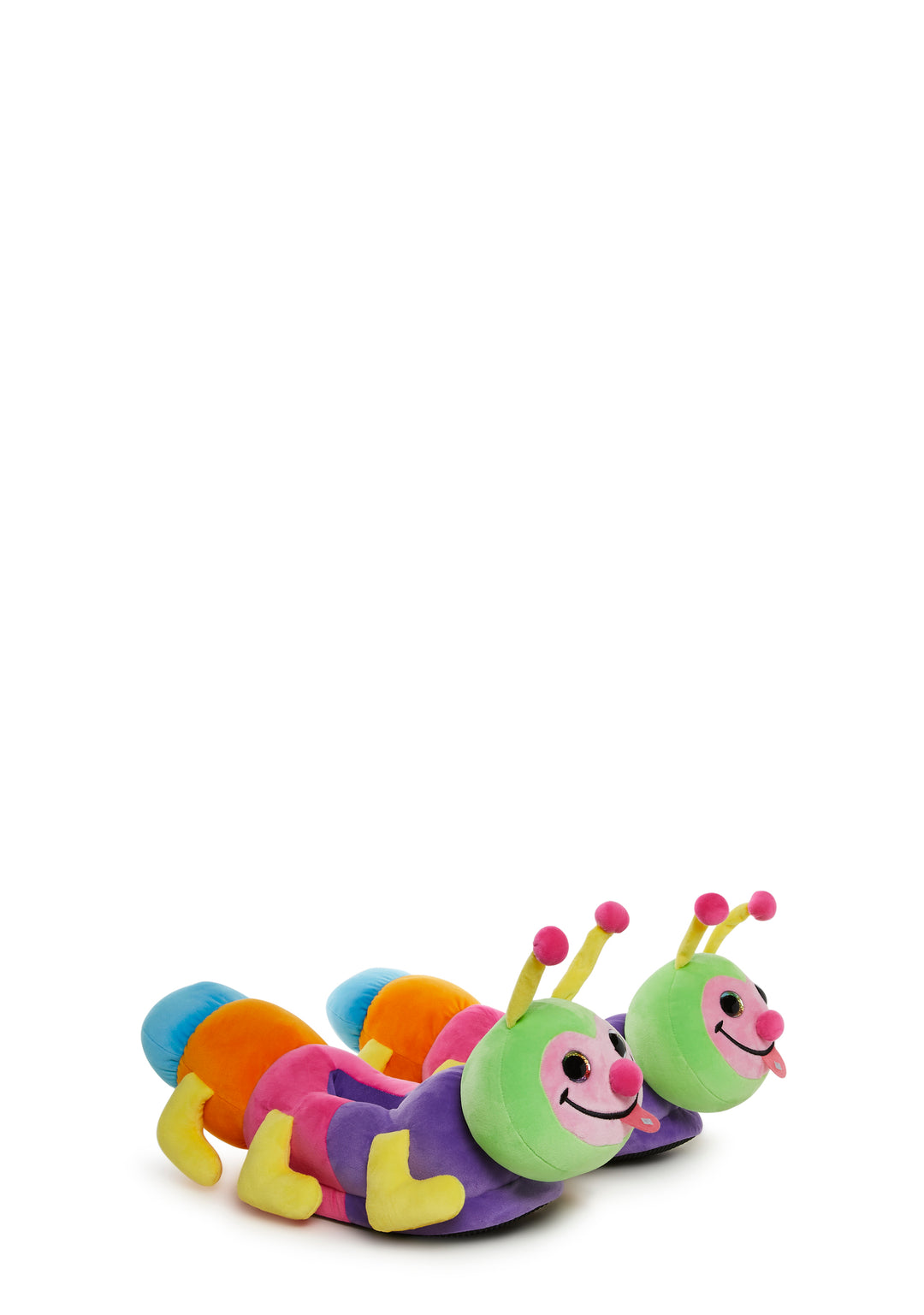 Plush Caterpillar Kandi Slippers Club Exx - Multi