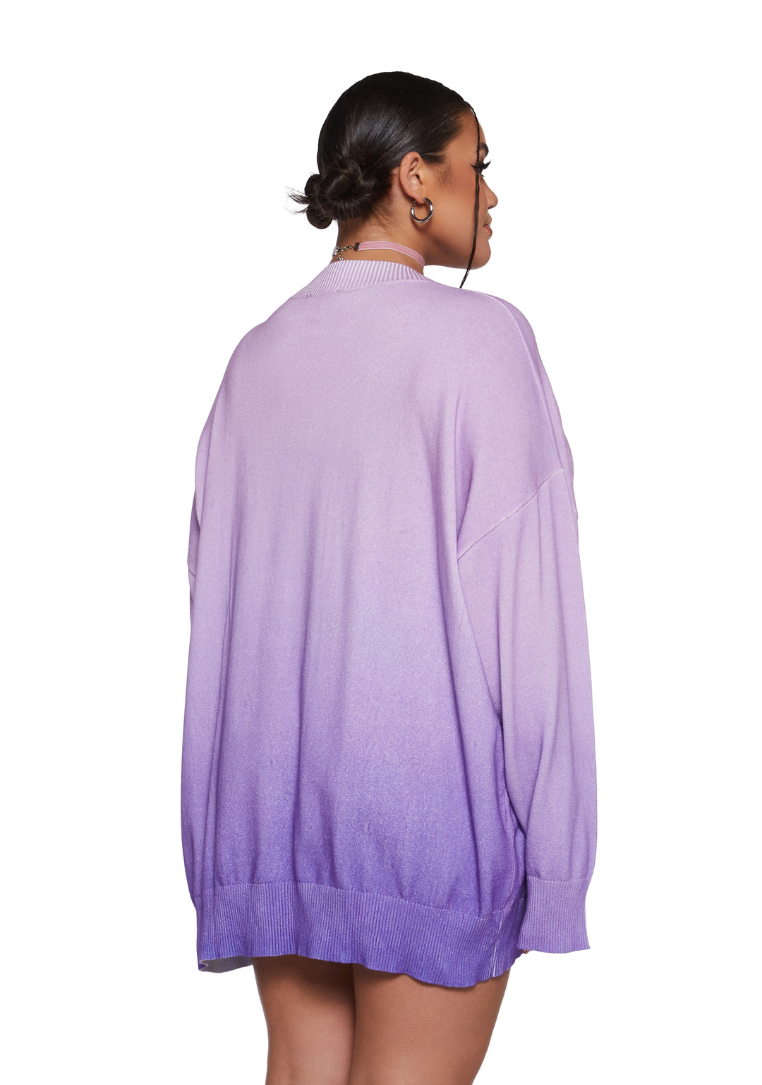 Womens Cat Kitten Fairy Ombre Knit Sweater Delia's - Multi - Image 7