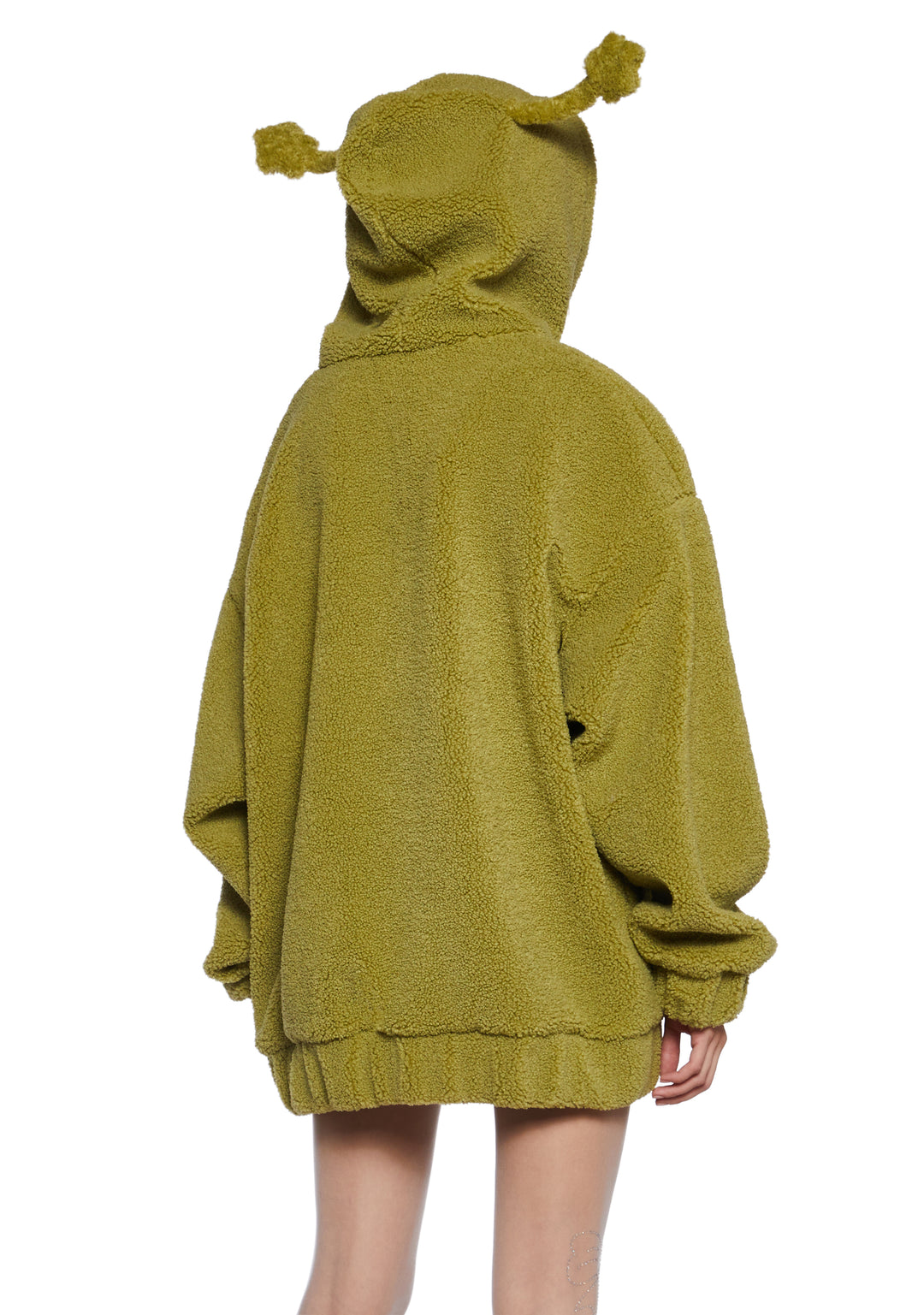 Alien Antenna Hooded Sherpa Jacket Delia's - Green - Image 4