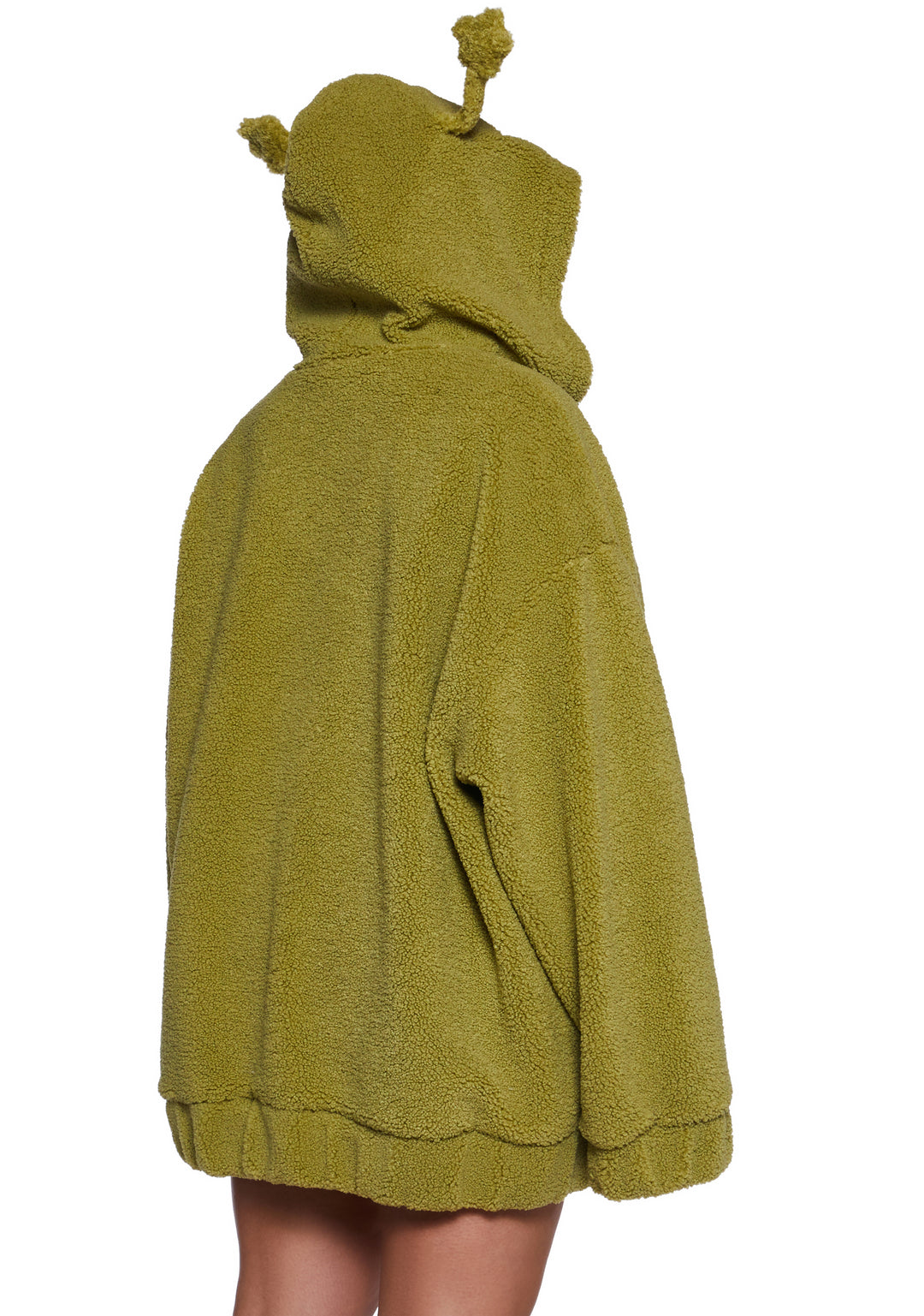Alien Antenna Hooded Sherpa Jacket Delia's - Green - Image 8