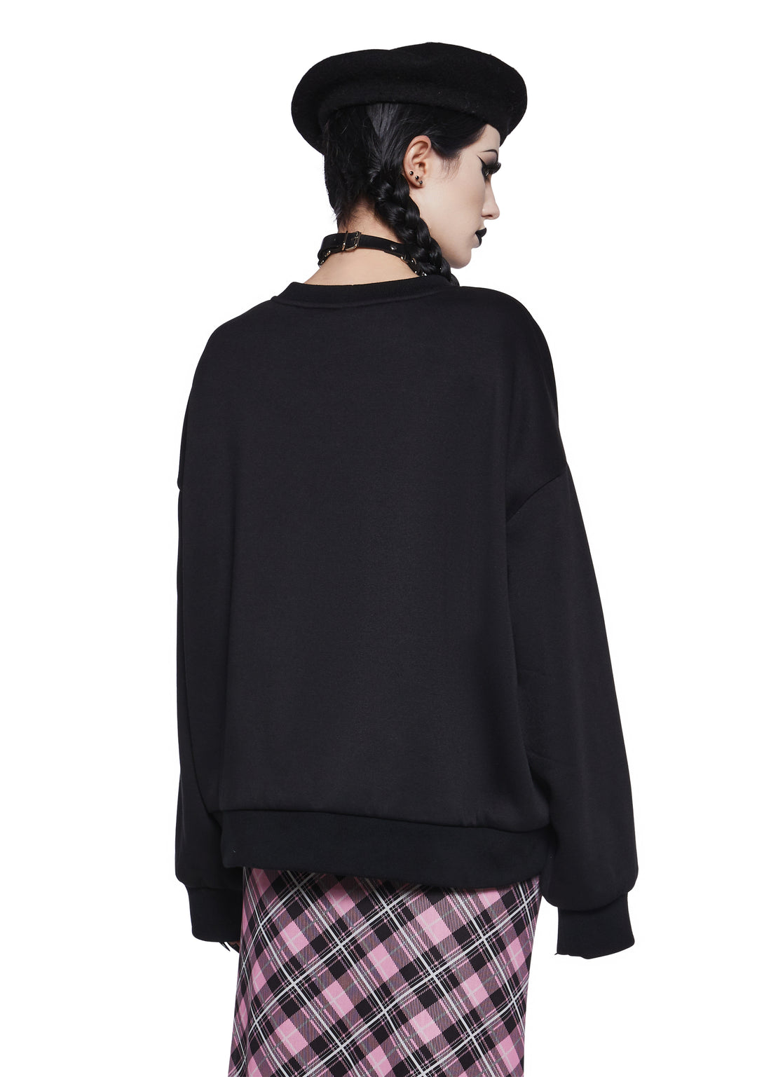 The Grave Girls Merry Gothmas Knit Pullover Sweatshirt - Black - Image 4