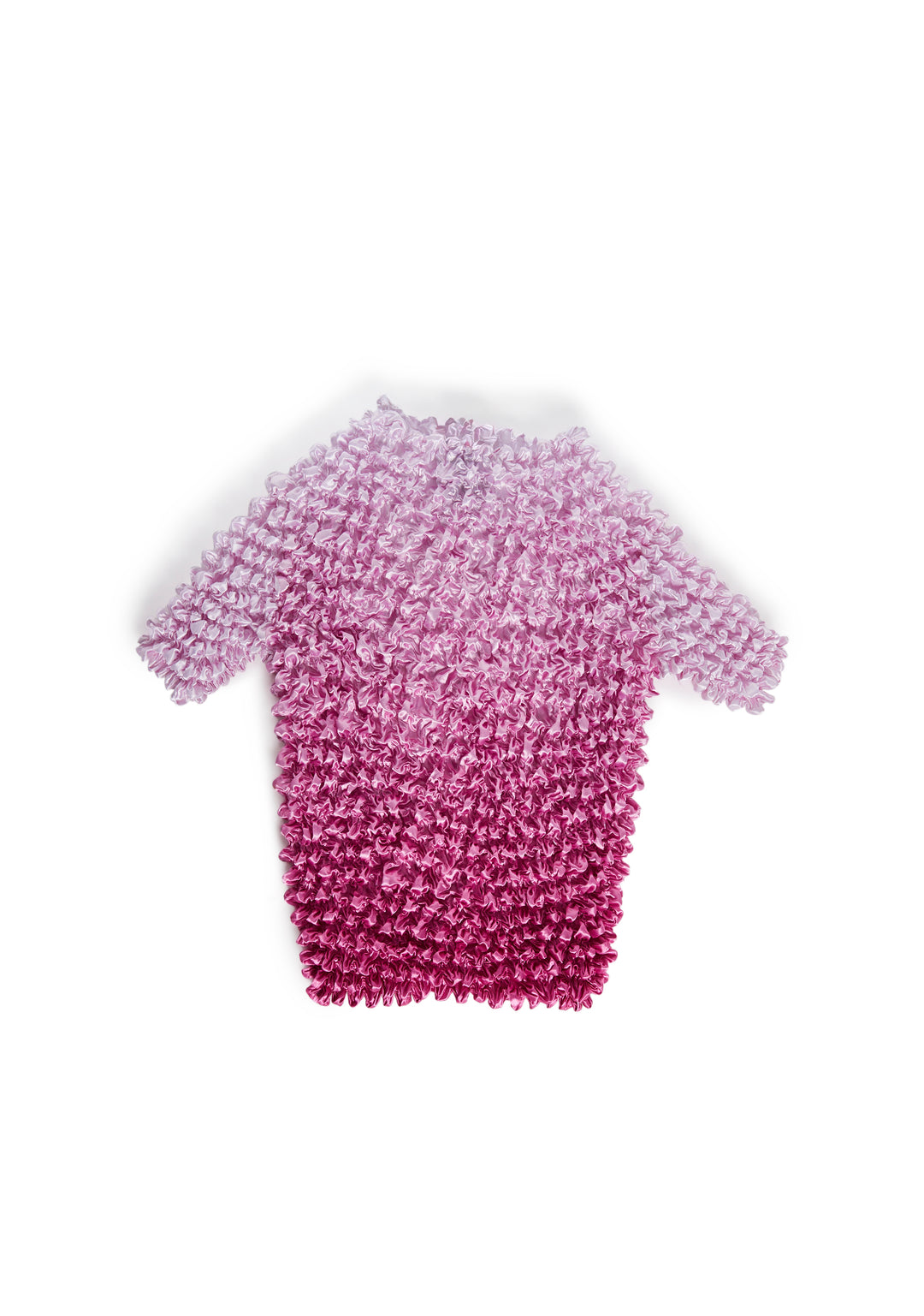 Stretchy Dip-Dye Ombre Popcorn Top Current Mood - Pink - Image 7