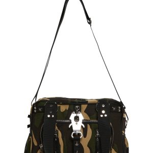 Womens Camo Big Shoulder Bag Current Mood - Green