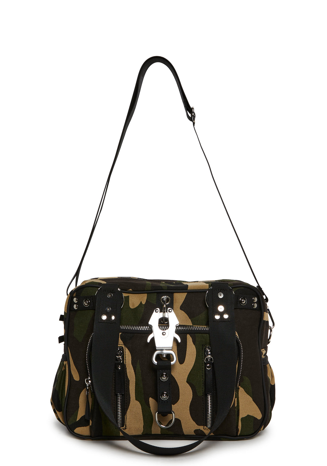 Womens Camo Big Shoulder Bag Current Mood - Green