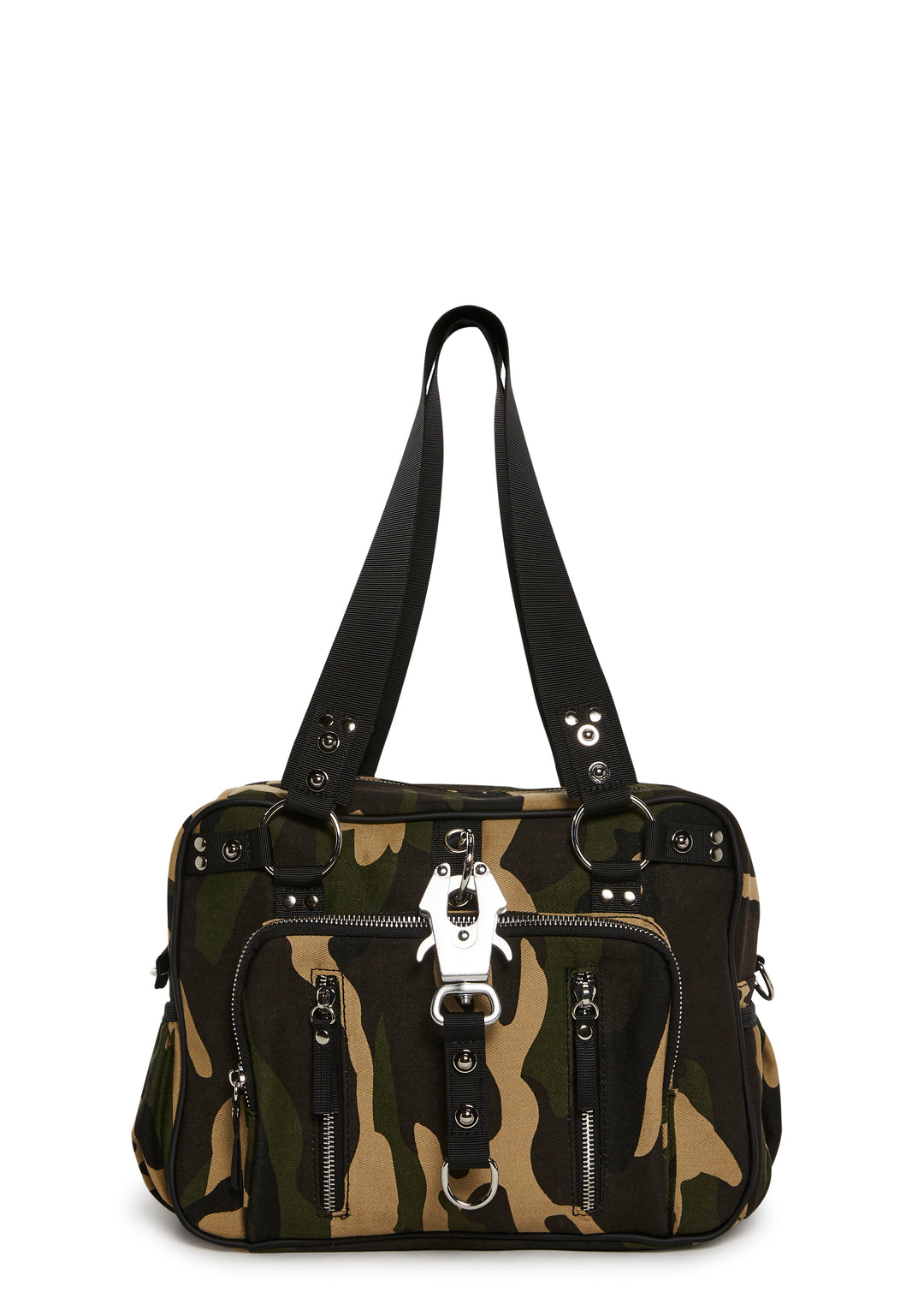 Womens Camo Big Shoulder Bag Current Mood - Green - Image 5