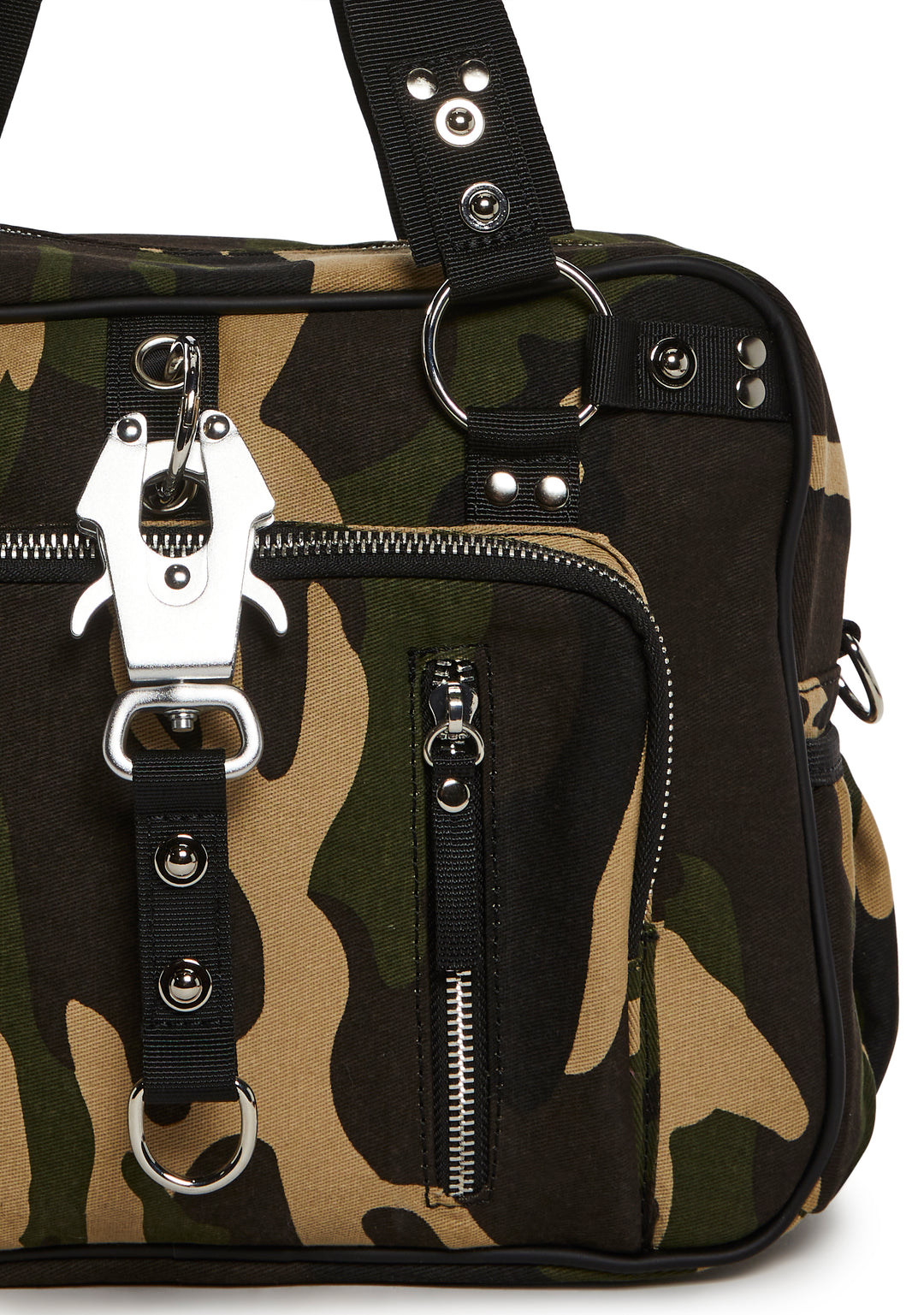 Womens Camo Big Shoulder Bag Current Mood - Green - Image 2