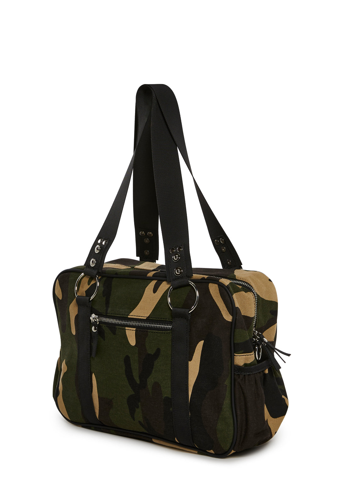 Womens Camo Big Shoulder Bag Current Mood - Green - Image 4