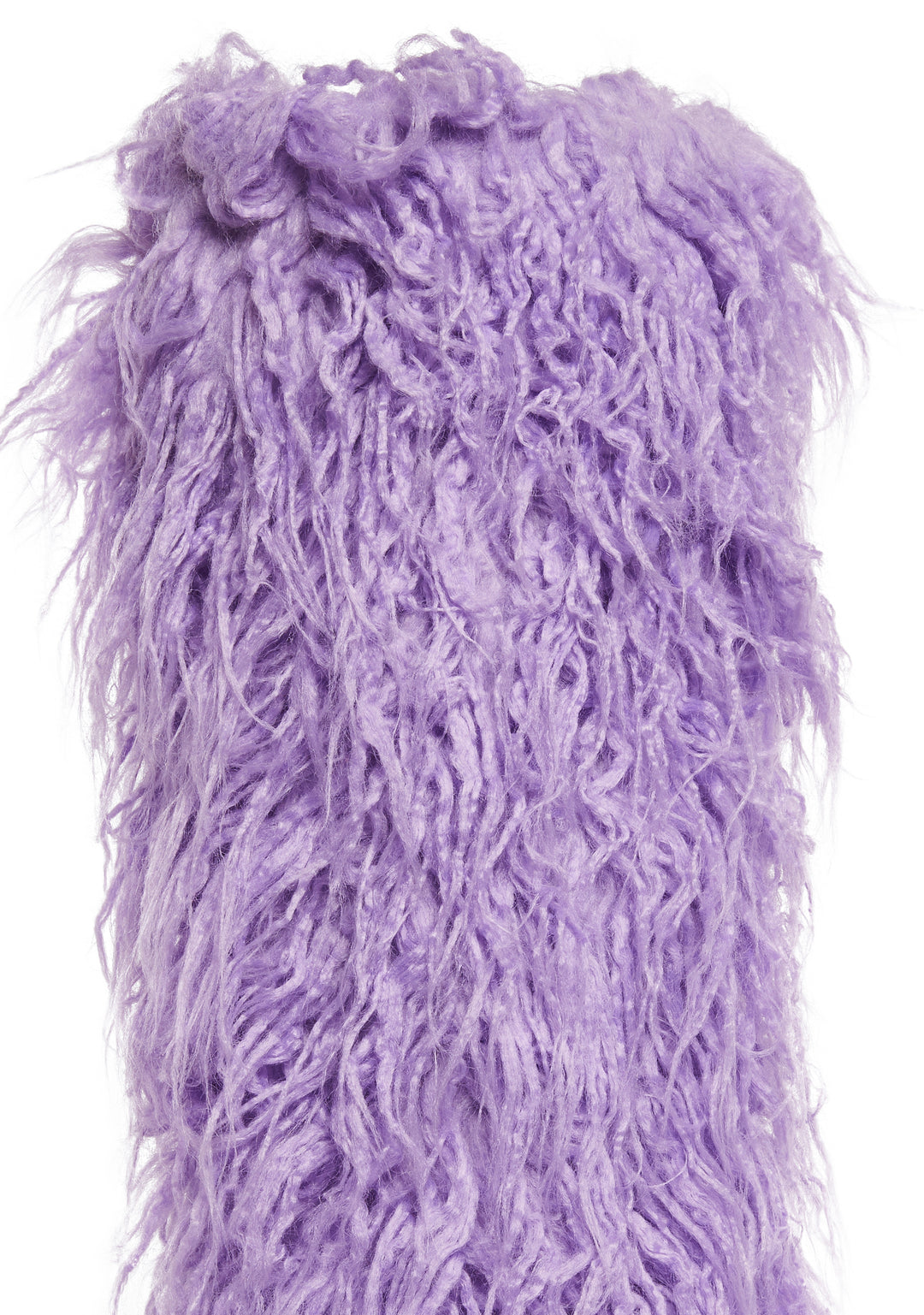 Womens Faux Fur Platform Boots Club Exx - Purple - Image 2