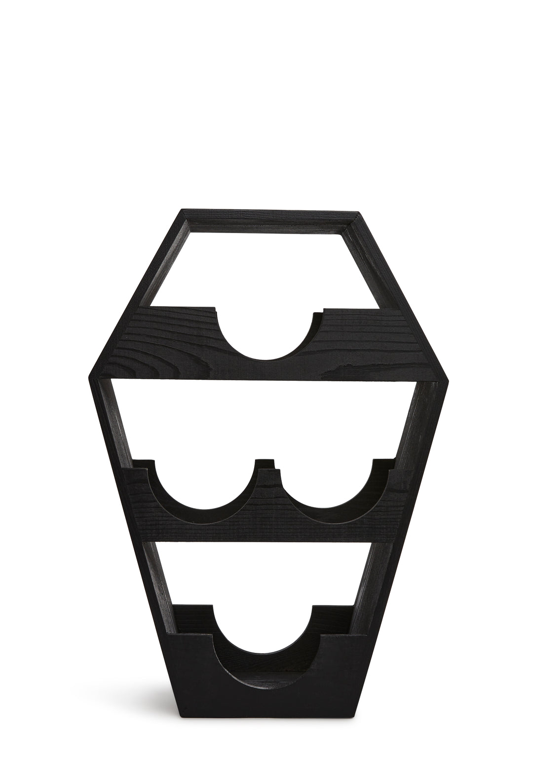 Coffin Wine Rack Vampires Dolls Home - Black