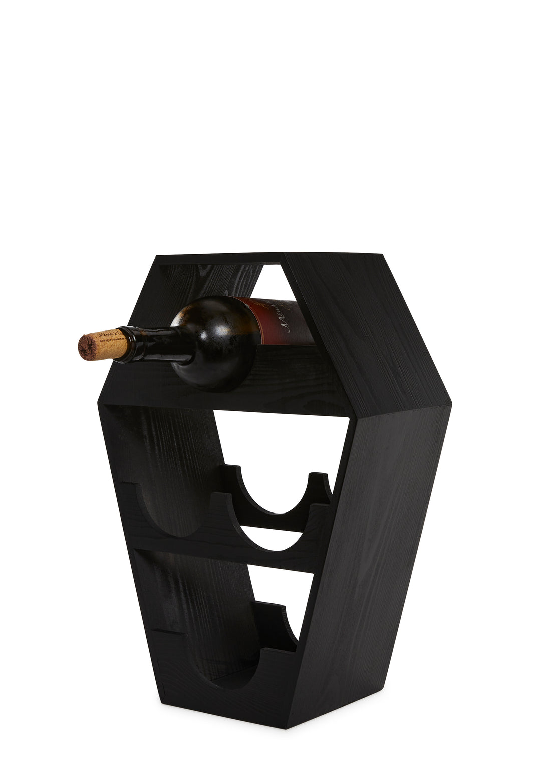 Coffin Wine Rack Vampires Dolls Home - Black - Image 3